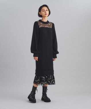 スターチュールニットワンピース / GRACE CONTINENTAL | GRACE スターチュールニットワンピース / GRACE CONTINENTAL | GRACE