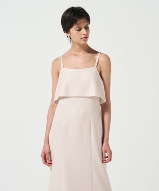 GRACE CONTINENTAL レイヤードキャミワンピース ベージュ