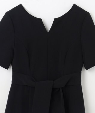 GRACE CONTINENTAL スリーブタックドレス ブラック