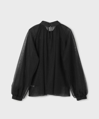 HIGH NECK TULLE TOPS / ハイネックチュールトップス（Tシャツ