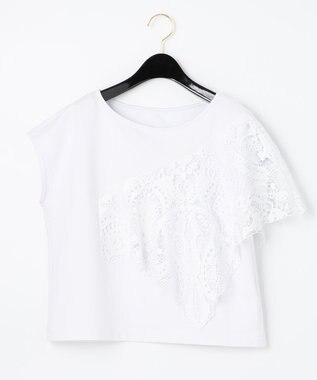 【完売品】GRACECONTINENTAL刺繍チュニックホワイト36 フレアチュニックトップ / GRACE CONTINENTAL | GRACE