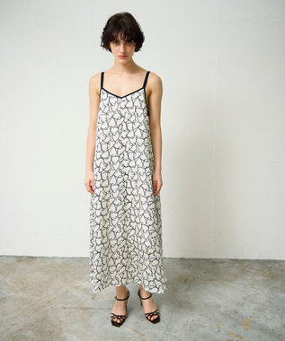 GRACE CONTINENTAL ラインハートキャミワンピース ホワイト