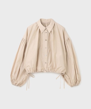 GRACE CONTINENTAL タフタギャザーシャツ キナリ