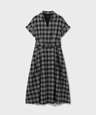 GRACE CONTINENTAL ラップフレアワンピース ブラック