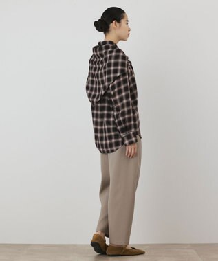 GRACE CONTINENTAL ストール付チェックシャツ チェック