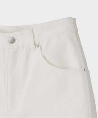 GRACE CONTINENTAL バギーデニムパンツ ホワイト