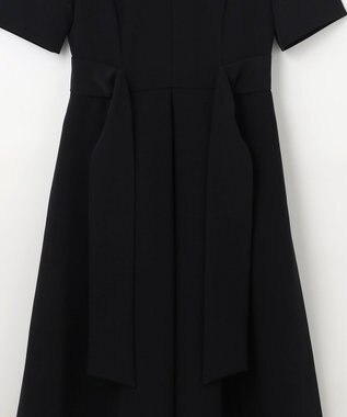 GRACE CONTINENTAL スリーブタックドレス ブラック