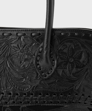 GRACE CONTINENTAL Shell Tote Bag ブラック