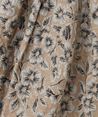 GRACE CONTINENTAL ボタニカルセパレートドレス グレー