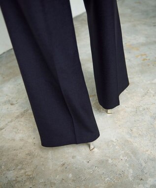 GRACE CONTINENTAL リネンタッチビスチェサロペ ネイビー