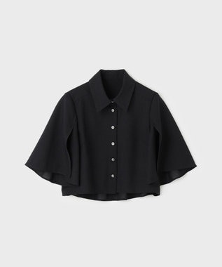 GRACE CONTINENTAL フレアスリーブシャツ ブラック