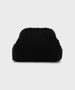 GRACE CONTINENTAL Caterina bertini スパンチェーンバッグM ブラック