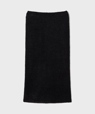 GRACE CONTINENTAL ラメフェザーニットスカート ブラック