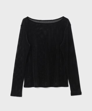 GRACE CONTINENTAL ベロアカットトップ ブラック