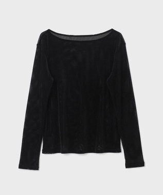 GRACE CONTINENTAL ベロアカットトップ ブラック