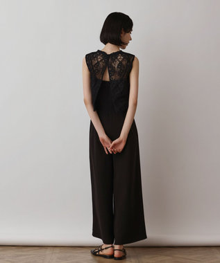 GRACE CONTINENTAL レースコンビサロペット ブラック