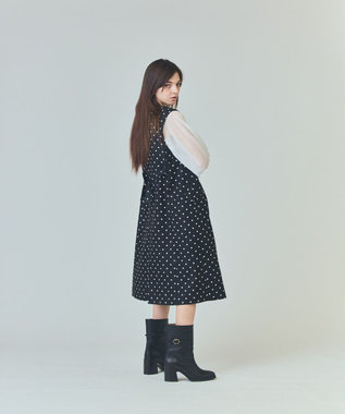 GRACE CONTINENTAL ドットジレドレス ブラック