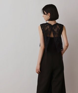 GRACE CONTINENTAL レースコンビサロペット ブラック