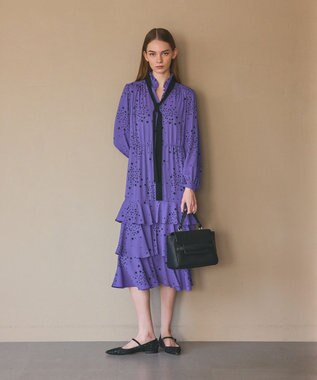 GRACE CONTINENTAL エトワールドレープドレス ブルー