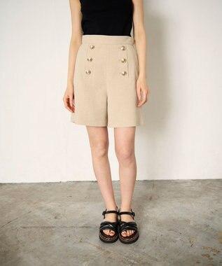 GRACE CONTINENTAL ブッチャーショートパンツ ベージュ