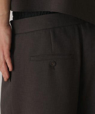 GRACE CONTINENTAL キャミ付レイヤードパンツ チャコール