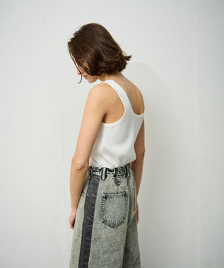 GRACE CONTINENTAL リブタンクトップ ホワイト