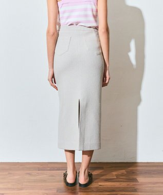 GRACE CONTINENTAL ジャージペンシルスカート ベージュ