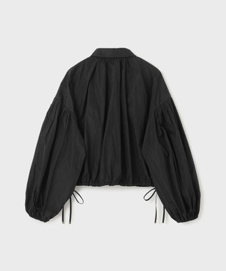 GRACE CONTINENTAL タフタギャザーシャツ ブラック