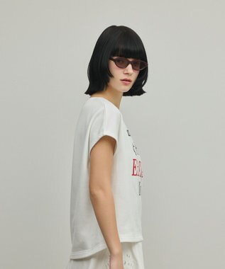GRACE CONTINENTAL ルーズロゴTシャツ ホワイト