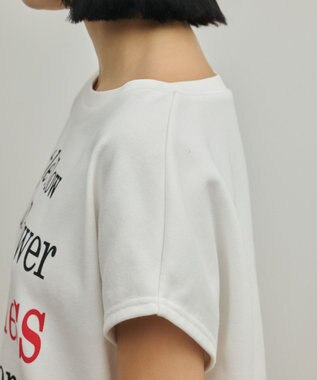 GRACE CONTINENTAL ルーズロゴTシャツ ホワイト
