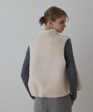 美品　ダイアグラムグレースコンチネンタル ウール　ロングベスト　ミンクファー セール】 FOXファーベスト （ベスト）｜GRACE CONTINENTAL / グレース