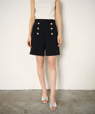 GRACE CONTINENTAL ブッチャーショートパンツ ブラック