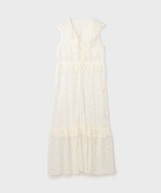 GRACE CONTINENTAL フリルカラーレースワンピース キナリ