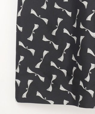 GRACE CONTINENTAL リボンジャガードワンピース ブラック