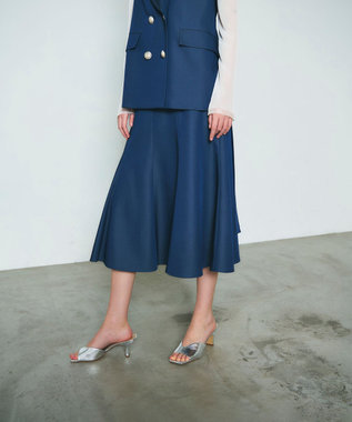 GRACE CONTINENTAL サテンマーメイドスカート ネイビー