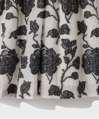 GRACE CONTINENTAL フラワージャガードテーラードレス キナリ