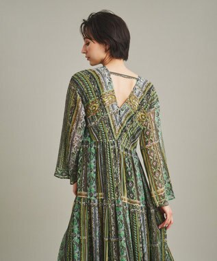 ストライプイカットプリントワンピース / GRACE CONTINENTAL | GRACE  