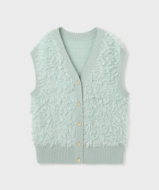 GRACE CONTINENTAL ループニットベスト ライトグリーン