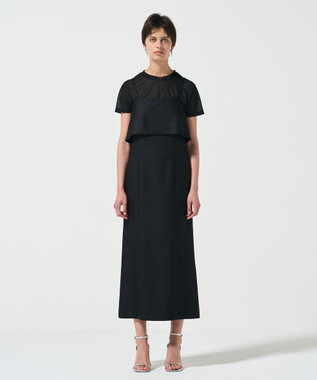 GRACE CONTINENTAL レイヤードキャミワンピース ブラック