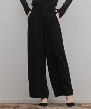 GRACE CONTINENTAL トリアセワイドパンツ ブラック