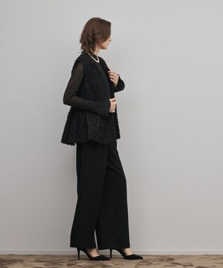 GRACE CONTINENTAL トリアセワイドパンツ ブラック