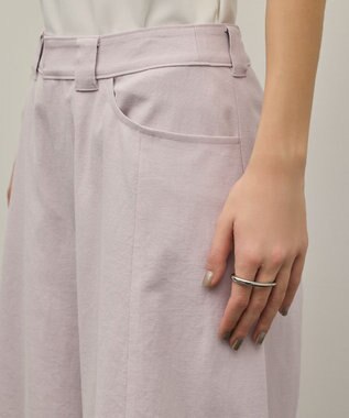 GRACE CONTINENTAL ドライオックスバレルパンツ ラベンダー
