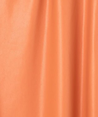 エルメス［リネン100%］ラップスカート　ロゴ刺繍　オレンジ　フレア　サイズ40 エルメス［リネン100%］ラップスカート ロゴ刺繍 オレンジ