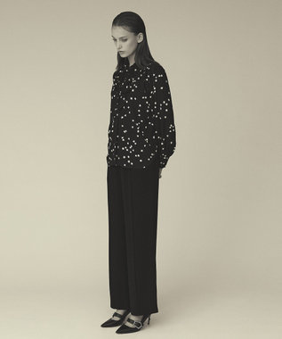 GRACE CONTINENTAL トリアセワイドイージーパンツ ブラック