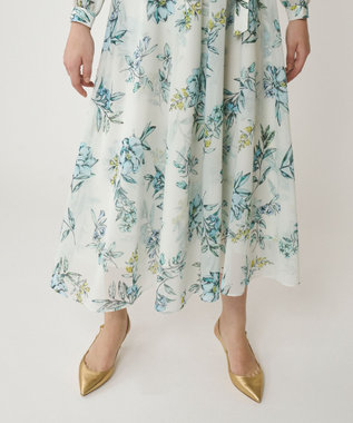 GRACE CONTINENTAL フラワーレイヤーワンピース キナリ