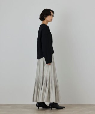 GRACE CONTINENTAL ドルマンポンチトップ ブラック