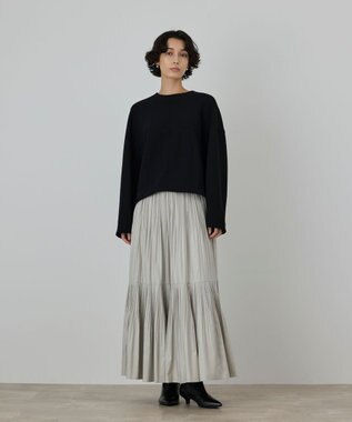 GRACE CONTINENTAL ドルマンポンチトップ ブラック