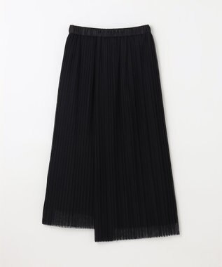 GRACE CONTINENTAL チュールタイトプリーツスカート ブラック