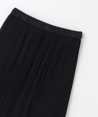 GRACE CONTINENTAL チュールタイトプリーツスカート ブラック