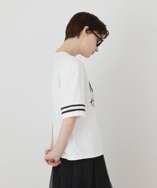 GRACE CONTINENTAL カレッジロゴプリントTシャツ ホワイト